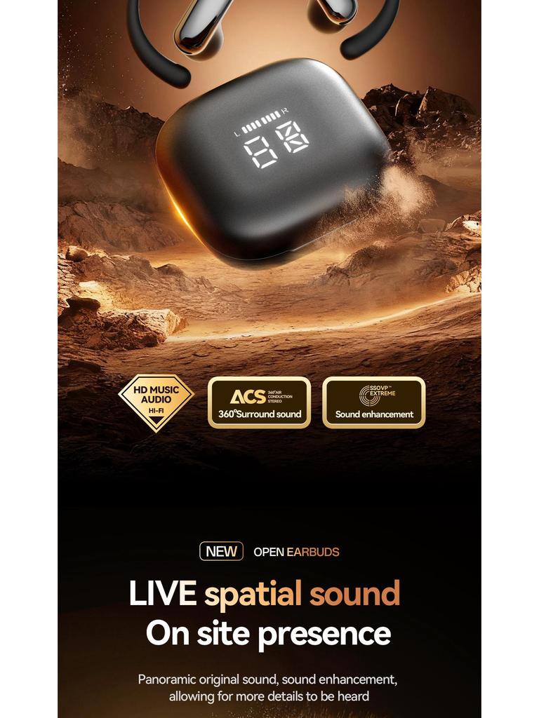 M142 Offene kabellose Bluetooth-Kopfhörer mit langer Akkulaufzeit & High-Fidelity-Sound