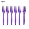 CICIMINI Solid Color Tableware Knives Forks and Spoons Red Pink Purple  Black Green Yellow Wedding Birthday Disposable Tableware