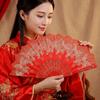 Motif Papillon Ventilateur Décoratif Dentelle Ventilateurs à Main Ventilateur de Danse Portable Accessoires Hanfu