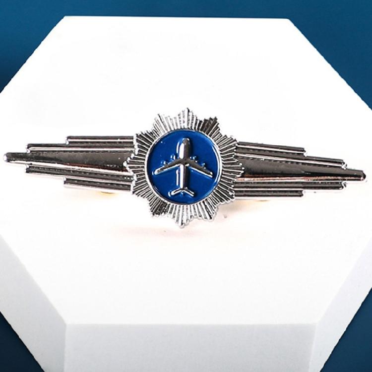 Pilot Badge Aviation Wing Badge Captain Chest Badge Metal Airlines Lapel Pin Airman Wing Pin