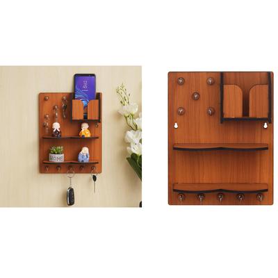 Llavero de madera premium para colgar en la pared, ideal para decorar Diwali, artículos para el hogar. (10 ganchos de madera)