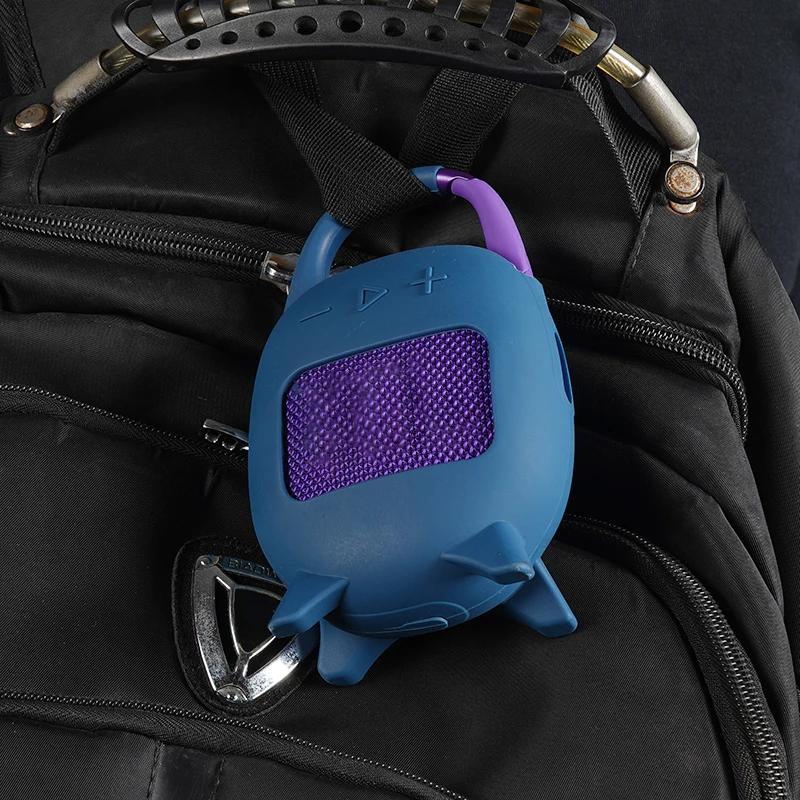 Silicone Cover Case Shockproof Speaker Carrying Stand Up Cover Pouch Dustproof Anti Scratch for JBL Clip 5 Portable BT Speaker