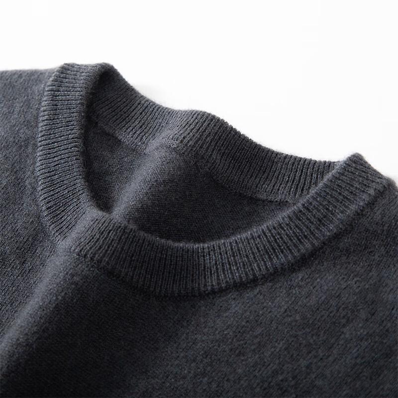 Fanzhen Men's Cashmere Blend Round Neck Sweater