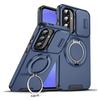 KEYSION 360° Ring Stand Phone Case for Samsung A56 5G A36 A26 5G Slide Camera Protection Magnetic Shockproof Cover for Galaxy A16 4G 5G