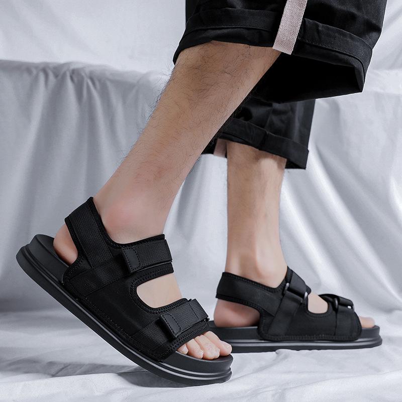 Men's Shoes 2025 Summer New Men's Beach Shoes Sandals Velcro Versatile Platform Casual Sports Wind 1502-R