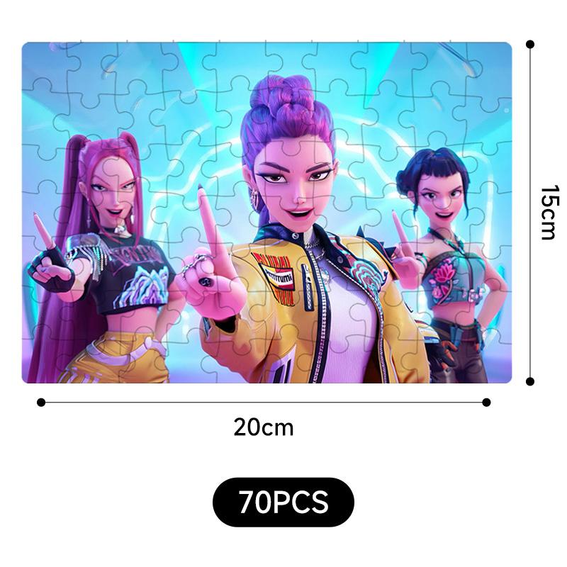 New  Demon Hunters jigsaw puzzle Toys Board Game Rumi Mira Zoey Huntrix Character Pattern Collectible Decor Children Gifts