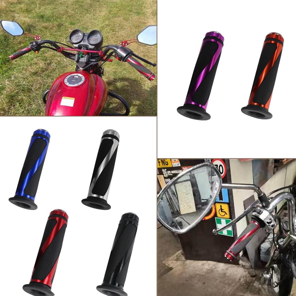 Universal Motorcycle Handlebar Grips Fits For Motorcycles With 7/8" Left Grip And 1" Right