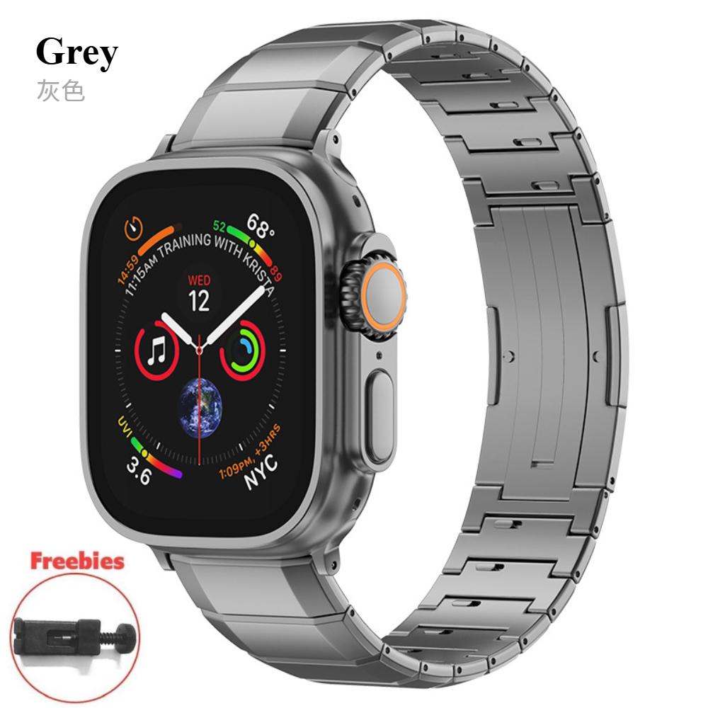 Titanium Band for Apple Watch Series 10 46mm 9 8 7 45mm 41mm 42mm Luxury Metal Strap for iWatch Ultra 2 49mm 6 5 4 SE 44mm 38mm 40mm