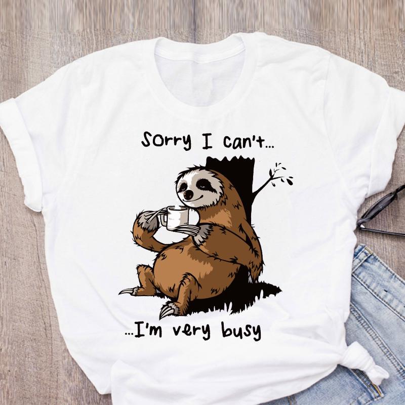 Cat Coffee Paw Strawberry Women's T-Shirts Cute Cartoon Top Female T Shirt Summer Funny Clothes O-Neck Ladies Tee Tops Shirts