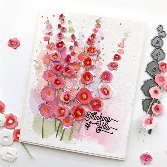 Květinové kovové vyřezávací raznice DIY Scrapbooking papírové karty Album Art Photo Stencil