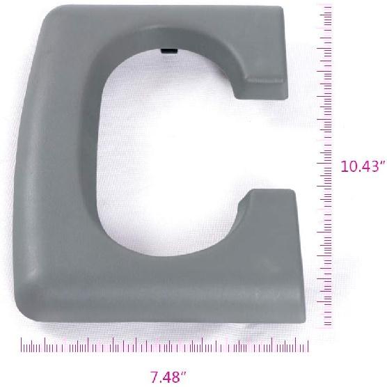 PIT66 Center Console Cup Holder, Compatible with 04-14 Ford F150 Gray