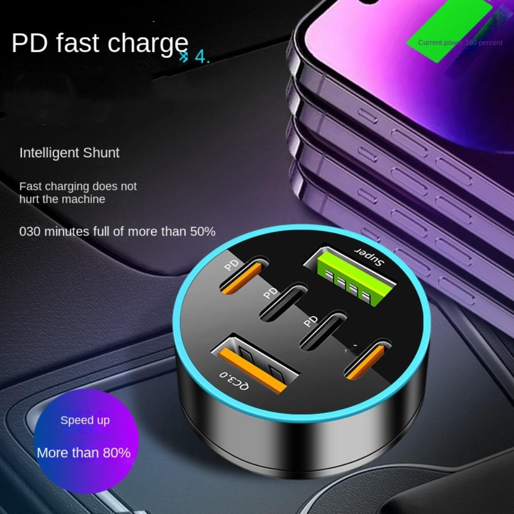 Fast Charging 5 Ports Car Chargers 5 Ports Car Charger Adapter  Replacement Parts