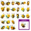 50 Kleine Bienen Aufkleber Frühlingsfensteraufkleber Bienenfest Kindergartenaufkleber
