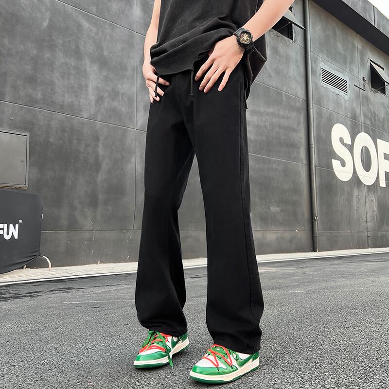 SWAMP AREA Herren K005 Slim Straight Flare Jeans