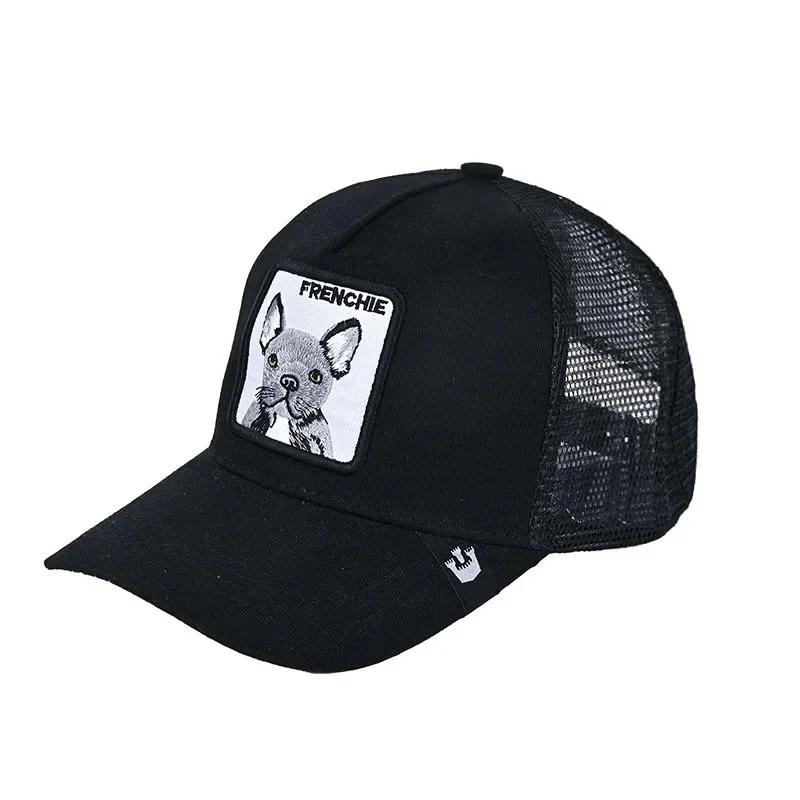 Șepci de baseball Bărbați, femei, șapcă snapback hip hop, cu animale de modă, broderie de vară, șapci de camioner din plasă respirabilă, îmbrăcăminte de stradă, os