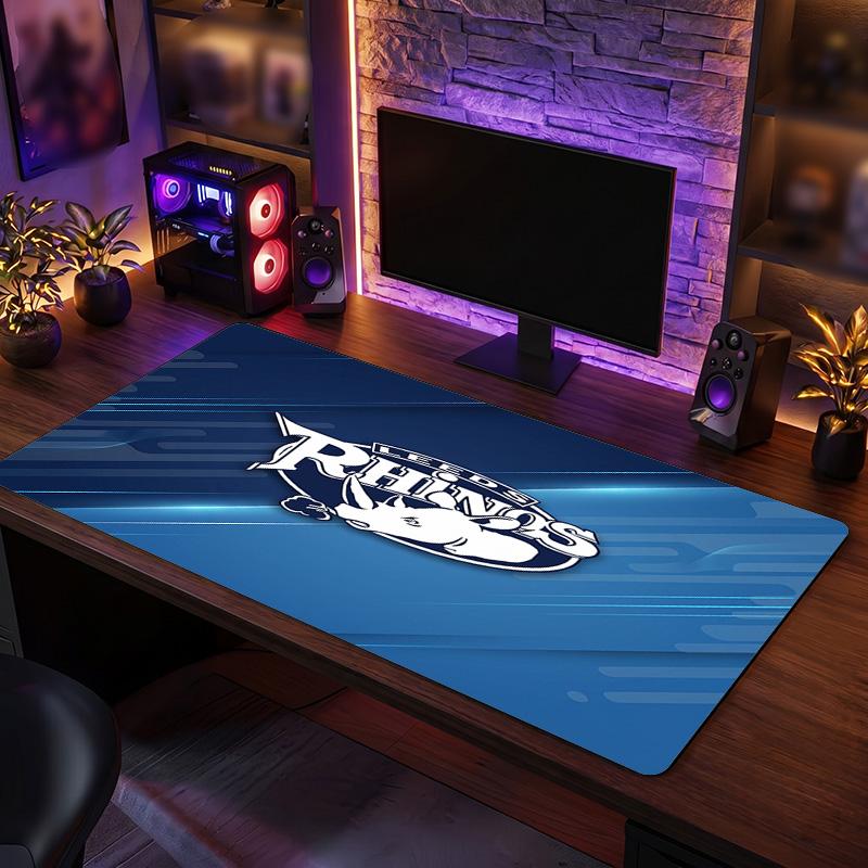 Leeds Rhinos Pattern Mousepad Anti?Slip Rubber Desk Pad For Gaming Working Desktop Decoration