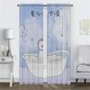 Curtains for Living Room Curtain for Room 2 Panel Warm Happy Little Things Halloween Decoration Home Interior Curtains Partition