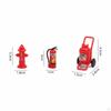 3 Pieces Miniature Fire Fighting Set Realistic Dollhouse Suppression Device Decorative