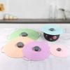 Silicone Lids for Pots and Pans Microwave Food Storage Cover Reusable Suction Food-Grade Lids for Cups Bowls Plates Multicolor
