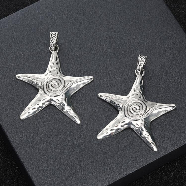Flat Star Charm Y2K Jewellery Accessory for DIY Handicrafts Jewellery Making