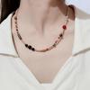Elegante Bunte Kristallperlenkette für Damen – Leichter Luxus, Modische Sommer-Schlüsselbein-Kette