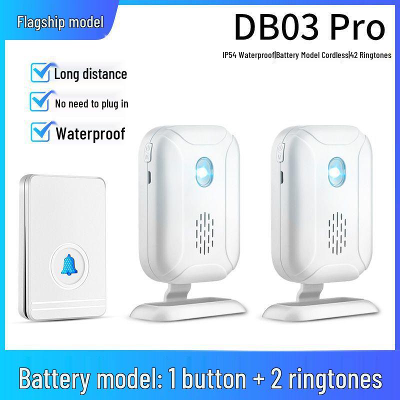 Wireless Smart Long-Range Doorbell & Elderly Pager
