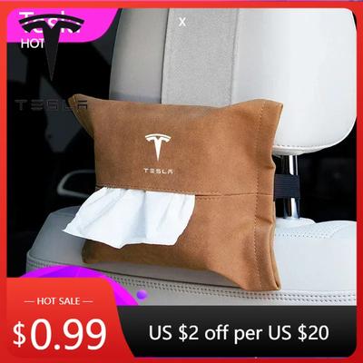 Αυτοκόλλητο Αυτοκινήτου 2025 Νέο Tesla Αυτοκίνητο Κουτιά Χαρτομάντηλων Αυτοκινήτου Χάρτινη Τσάντα Αποθήκευσης Για Tesla Μοντέλο 3 Μοντέλο S X Y Στυλ Roadster Invader Coil Mod
