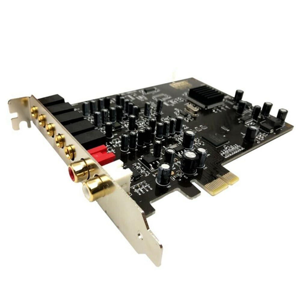 

Roisin 5.1 Sound Card PCI Expre PCI-E Built-in Double Output Interface for PC XP/7/8/10