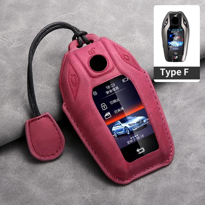 Car Key Cover for Bmw X3 G01 G31 X5 G05 X4 G02 G30 G32 I8 X7 M5X F20 Leather Car Key Case Cover