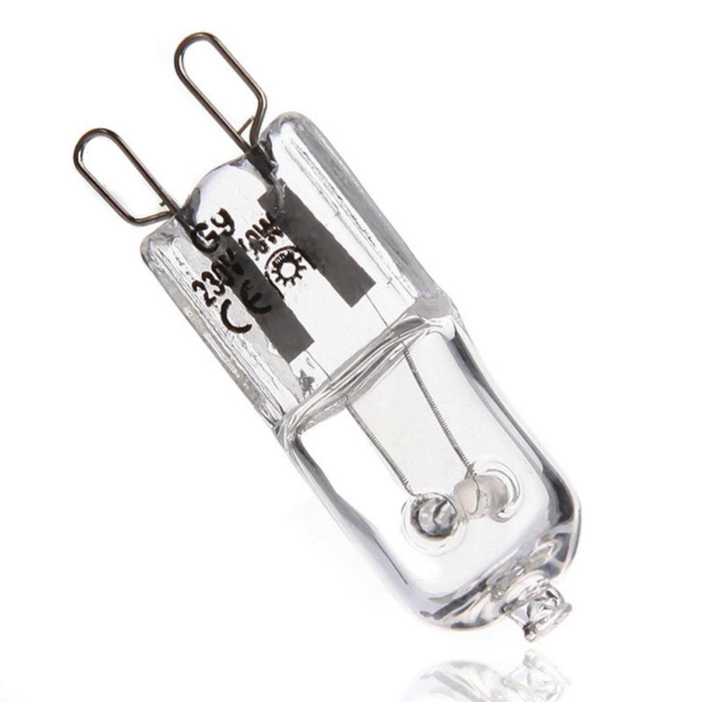 10 Stück G9 60 W Halogen-Glühbirnen, langlebige Kapsellampen, warmweiße klare Glühbirnen