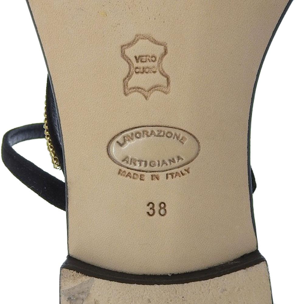 il Sandalo of Capri Beautiful beaded sandals and pumps for women, black, size 38 shoes 38 blackUsed