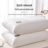 Rectangle High Neck Support Pillow - Non-Collapsing, Ideal for Dorms and Hotels, Knitted Core, Single Size.