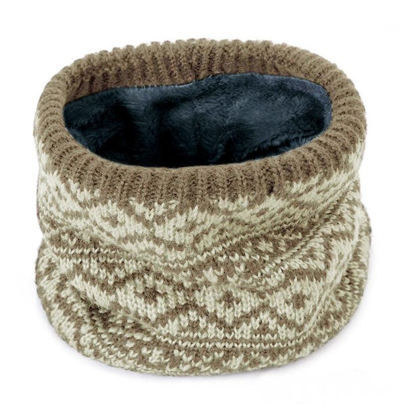 Winter velvet neck cover for outdoor riding, warm and cold neck protector, neck ring, wool knitted scarf for men