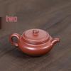 Zisha Antique Flat-Belly Teapot