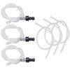 Milk Tube Set 6-pieces Coffee Machine Replacement Milk Hoses With 3 Connectors Kitchen Appliance Replacing Attachments For Hotel