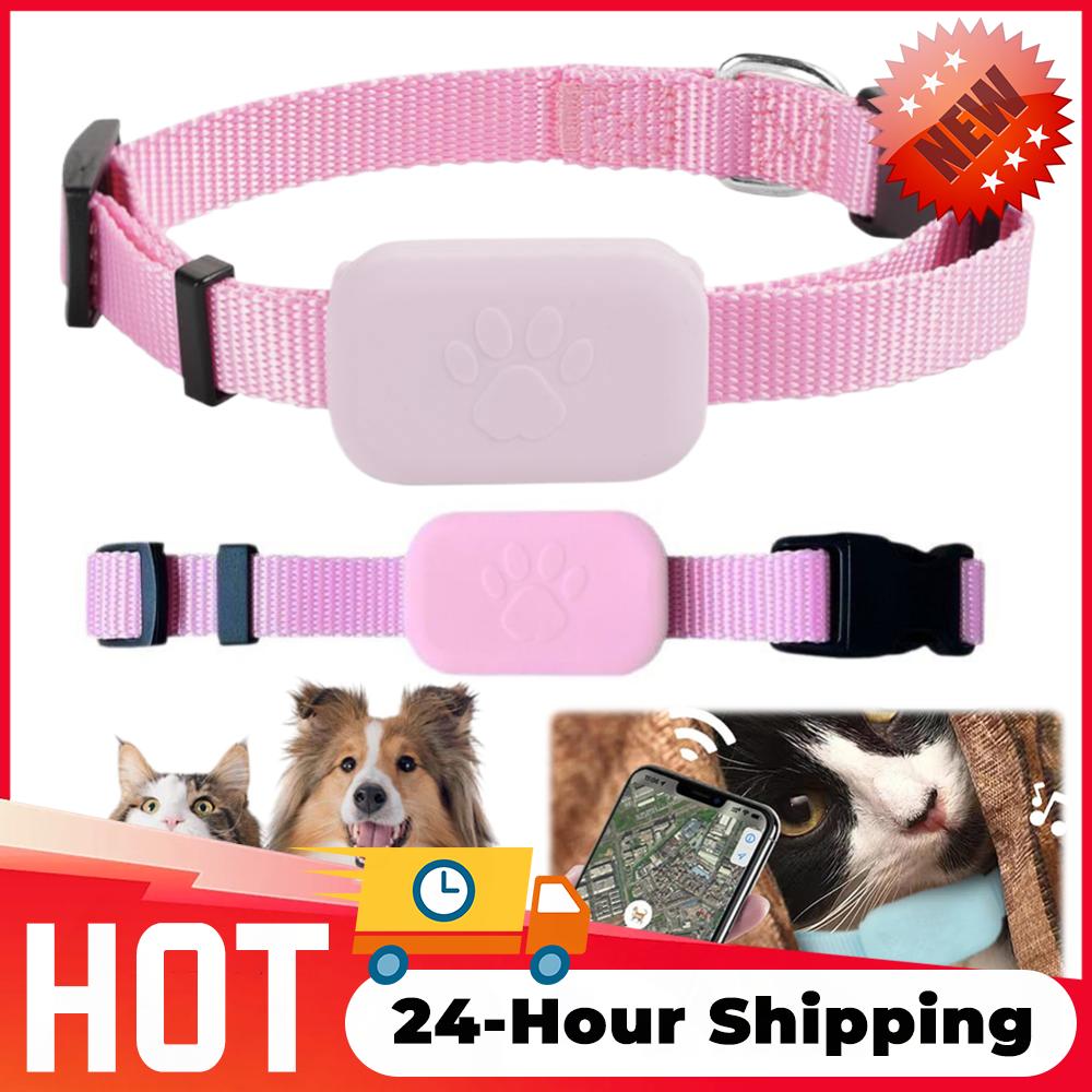 Dogs Cats Real Time Tracking Pet GPS Tracker with Adjustable Wearable Collar Dog Tracker Smart Pet Locator for Cats and Dogs