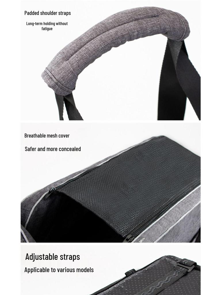 Portable Pet Car Seat & Carrier Bag for Cats - Handheld Center Console Carrier