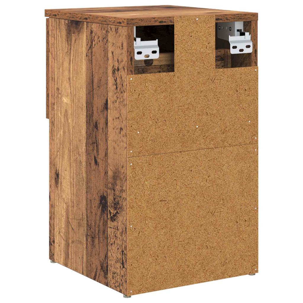 Bedside Cabinet Reclaimed Wood Look 29 x 31.5 x 49 cm Particleboard