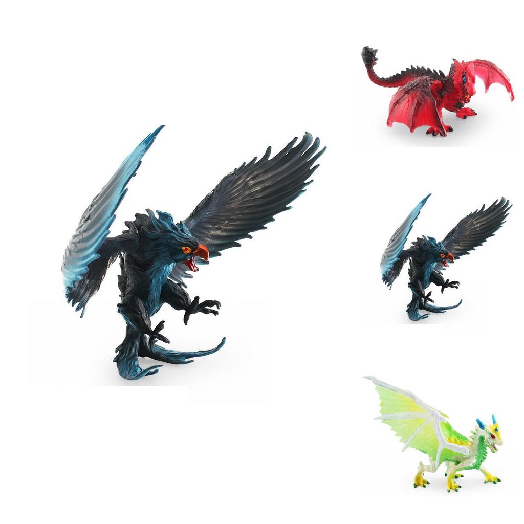 Western Dragon Mythical Eagle Wolf Pvc Action Figures Model Toy Gift Decoration