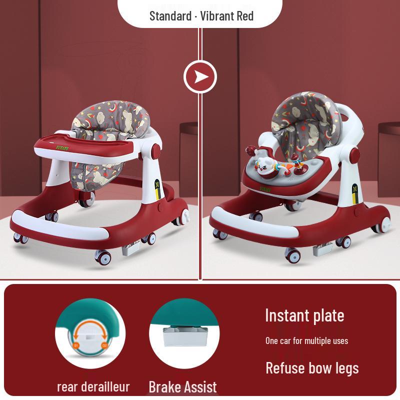 

Многофункциональная ходунка-каталка для детей 7-18 месяцев, для мальчиков и девочек, конструкция сиди и толкай