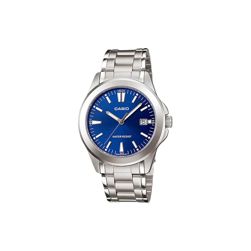 

Casio simple and fashionable steel strap waterproof watch quartz movement stainless steel strap Japanese and Korean watch women s watch LTP-1215A-2A2 синій
