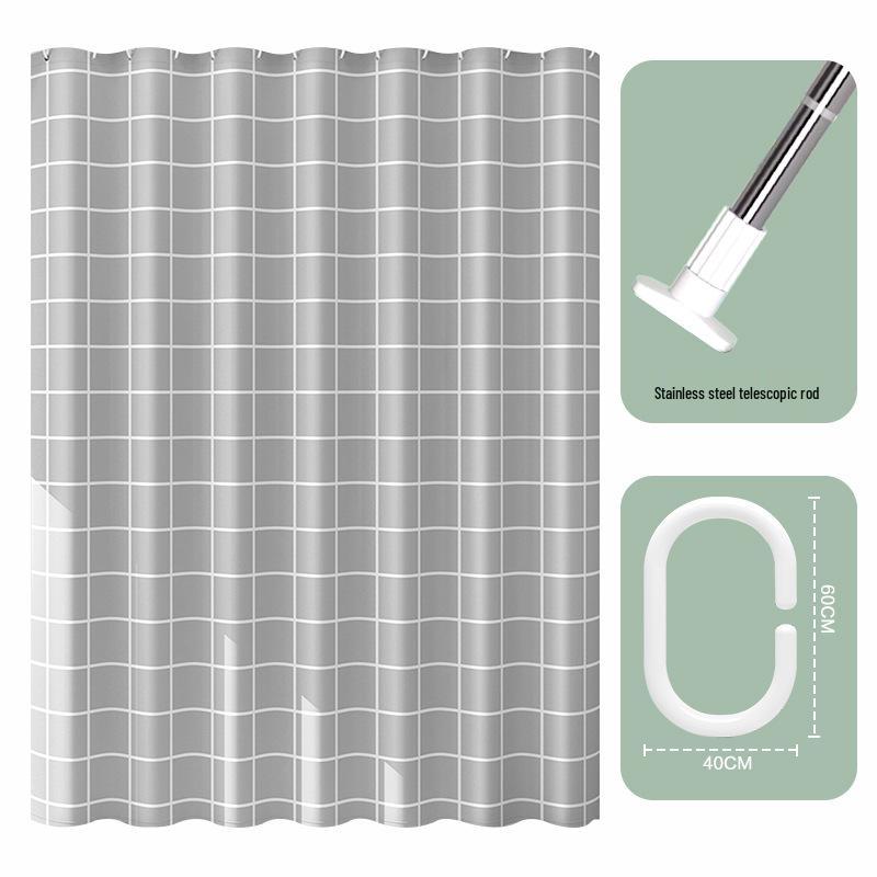 Luxury Eco-Friendly Waterproof & Mildew-Resistant Shower Curtain