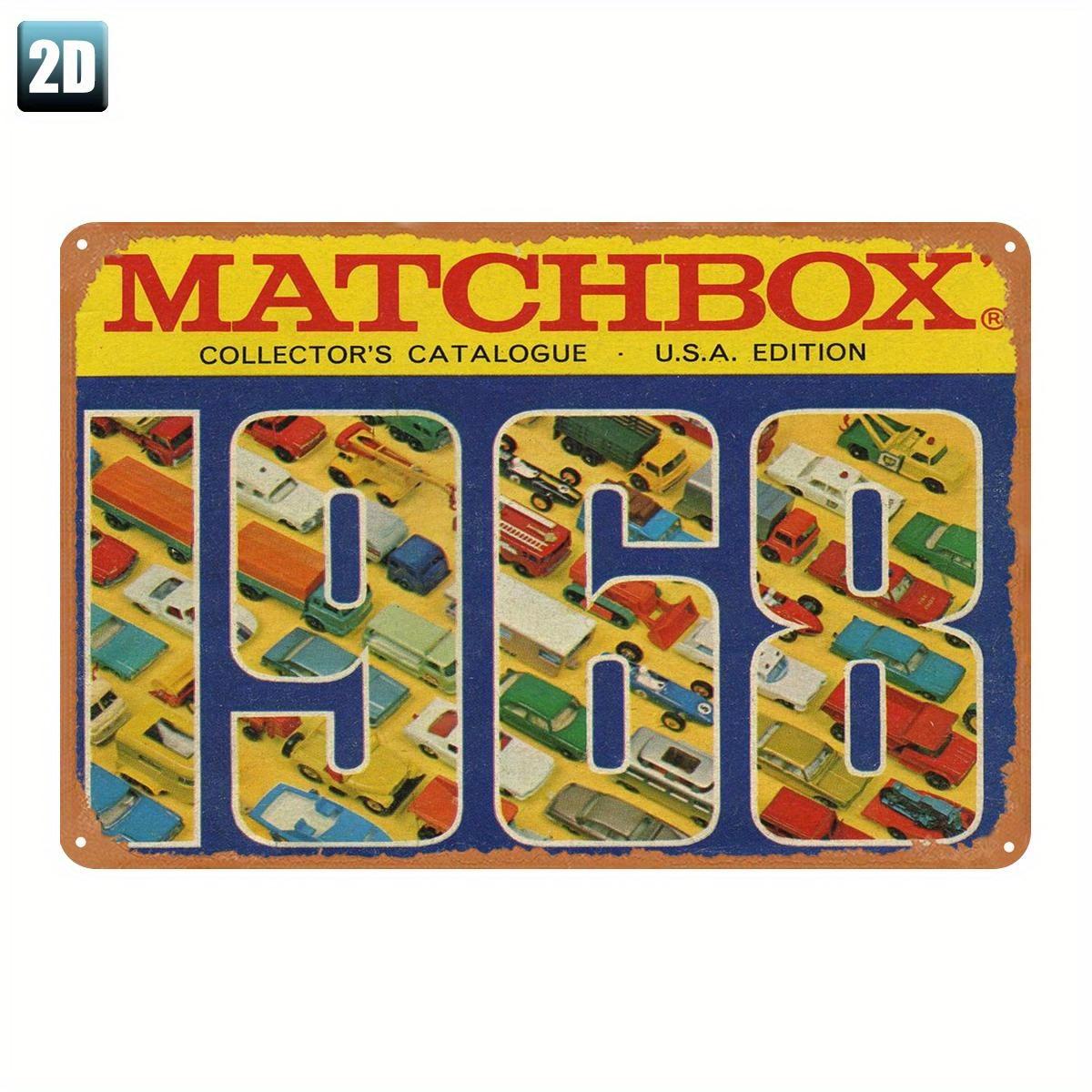 

2D Flat Matchbox CollectorS Catalogue 1960s Edition USA Version Metal Tin Sign Vintage Car Home Decor Durable Iron 8x1 20x30cm（7.8x11.8inch）