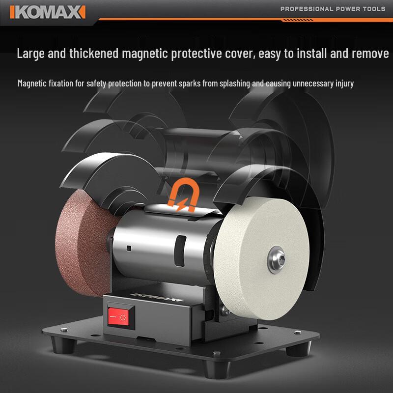 KOMAX Mini Electric Bench Grinder & Knife Sharpener CN Plug (adapter Included)