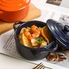 Water Separated Stewing Cup Light Luxury Ceramic Double Ear Stewing Pot with Lid Household Special Bowl