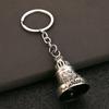 Keychain Pendant Traditional Pattern Retro Bell Design Crisp Ringing Sound Key Holder with Metal Key Ring Backpacks Suitcases Accessory