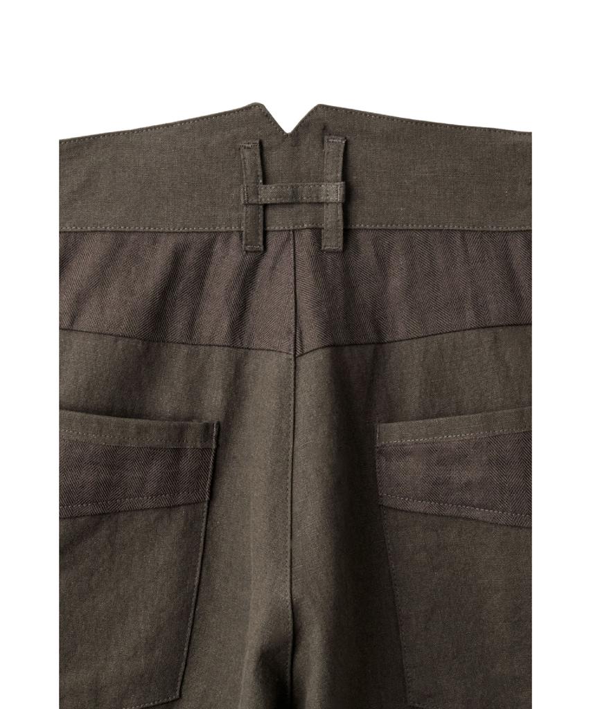 Haechinglum Flap Shorts Mud Brown