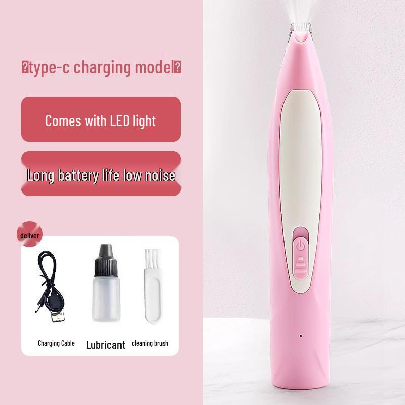 Electric Pet Hair Trimmer with Light for Cats & Dogs