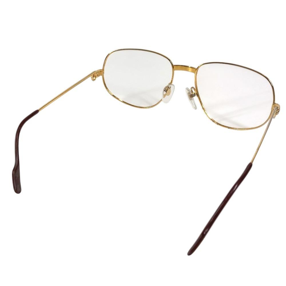 Cartier Logo Trinity Glasses Eyewear Glasses Frames Metal Gold