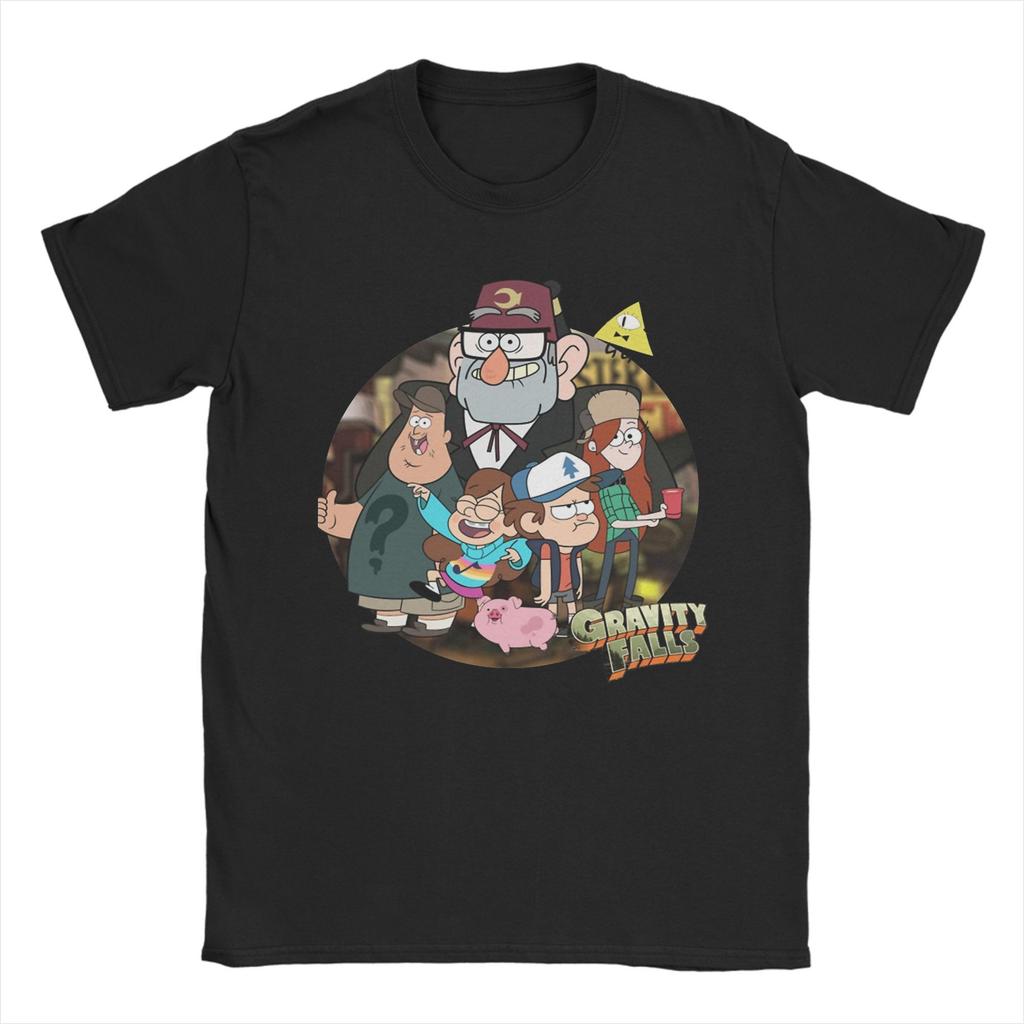 Gravity Falls Charaktere Print Grafik T-Shirt